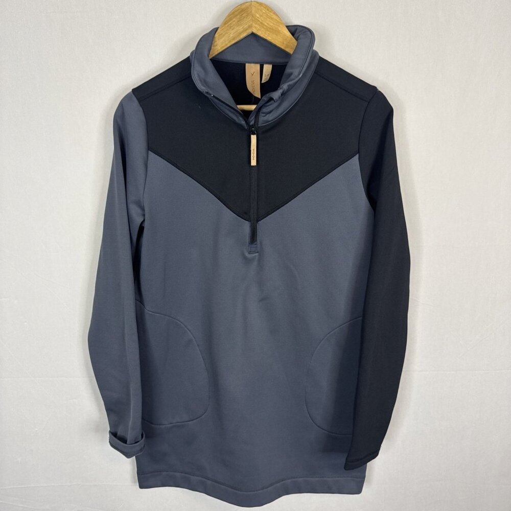 Indyeva Women’s Half Zip‎ Performance Pullover Blue Black Small